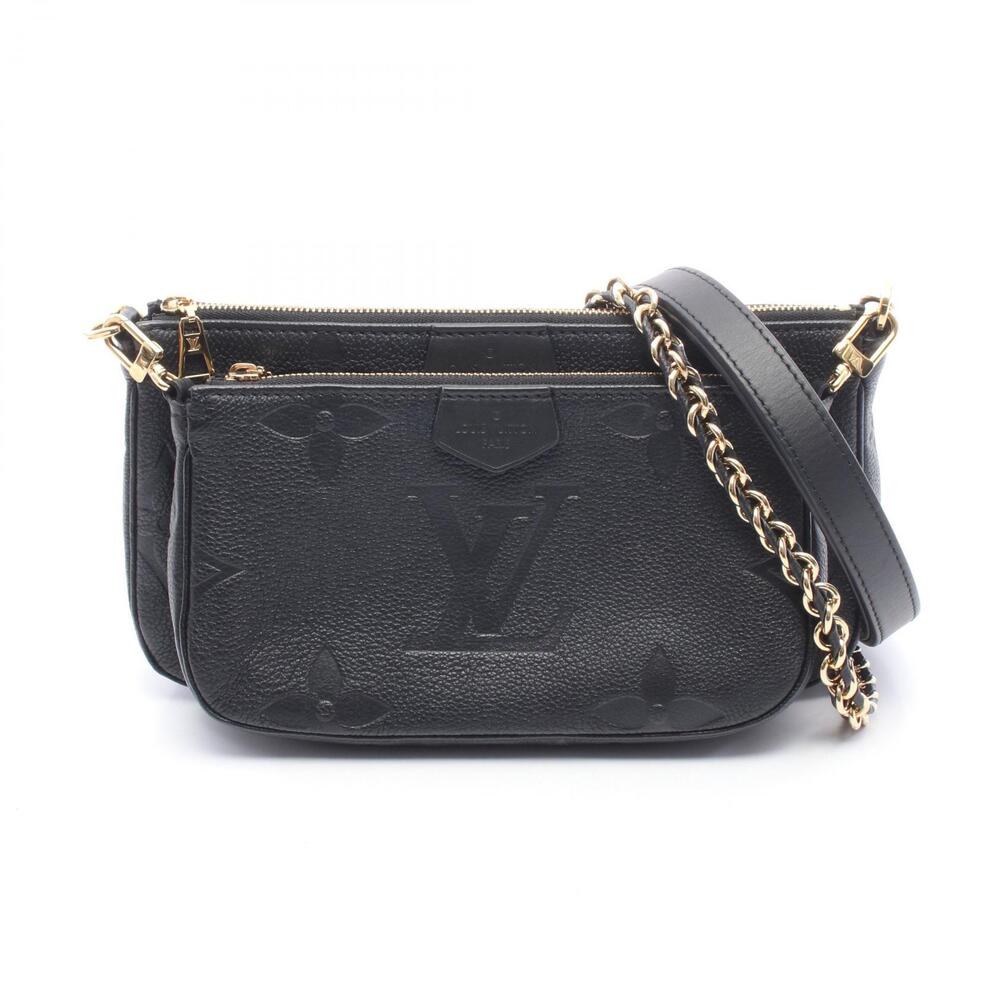 Louis Vuitton Multicolor Pochette Accessoires Leather Shoulder Bag Black